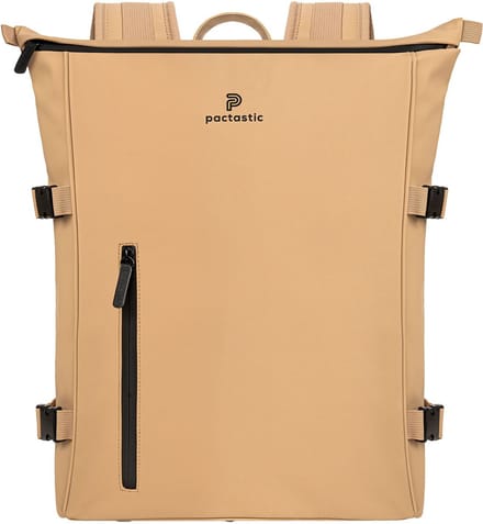 Pactastic Daypack Rugzak met laptopvak Urban Collection Top Zipper Backpack 45 cm 19L Beige