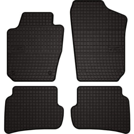 Wielganizator SolidPRO Serie - Zwarte Rubber Automatten - Skoda Fabia III - Hatchback en Combi - 2014-2022