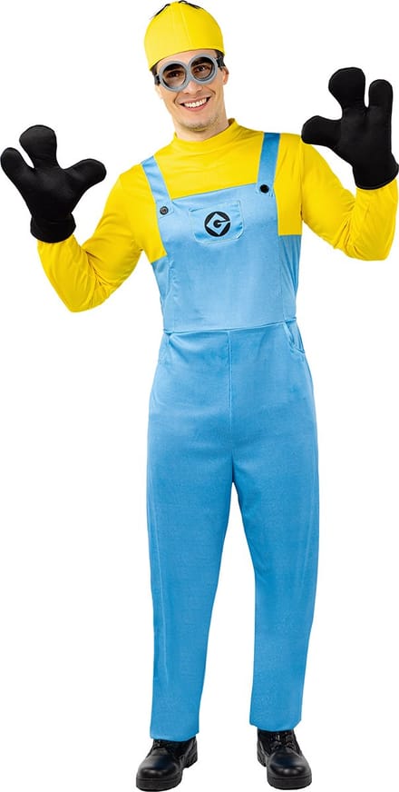 FUNIDELIA Minions Dave Kostuum voor volwassenen - One Size