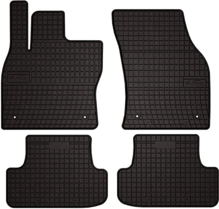 Wielganizator SolidPRO Serie - Auto Rubbermat - Audi Q2 Crossover - Zwart - Voetbescherming