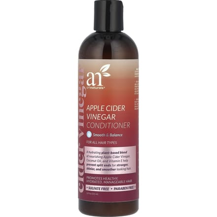artnaturals, revitalisant au vinaigre de cidre de pomme, 12 fl oz (355ml) brown