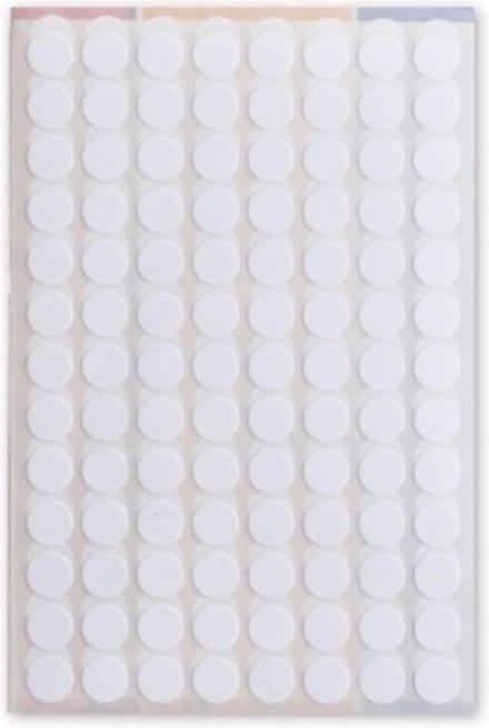 Soho Etiketten Rond 8 Mm Papier Wit 3 Vellen á 104 Stuks