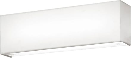 LED Wandlamp - Wandverlichting - Torna Lanago - 6W - Warm Wit 3000K - Dimbaar - Rechthoek - Mat Wit - Aluminium