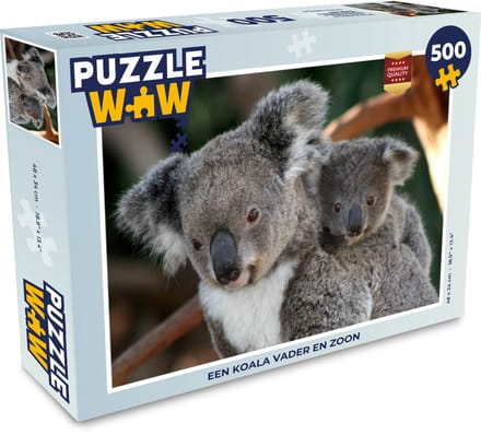 Puzzel Koala's - Vader - Zoon - Kids - Jongens - Meiden - Legpuzzel - Puzzel 500 stukjes
