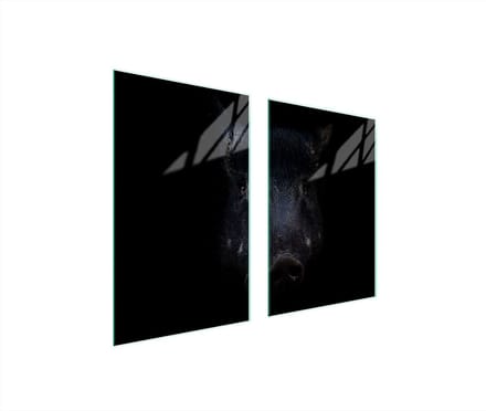 TMK ArtDeko - Snijplank Glas - 65x52 cm - Bescherming - Dierlijk Motief