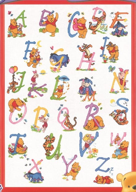 borduurpakket 40.880 winnie de pooh a.b.c. (op=op!)