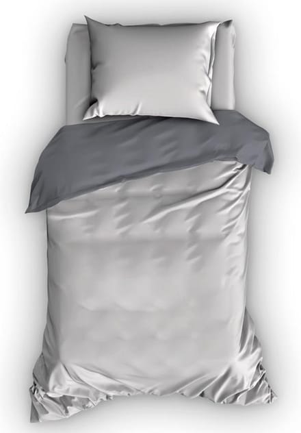 Duimelot Dekbedovertrek Princessa Silver Antraciet-120 x 150 cm