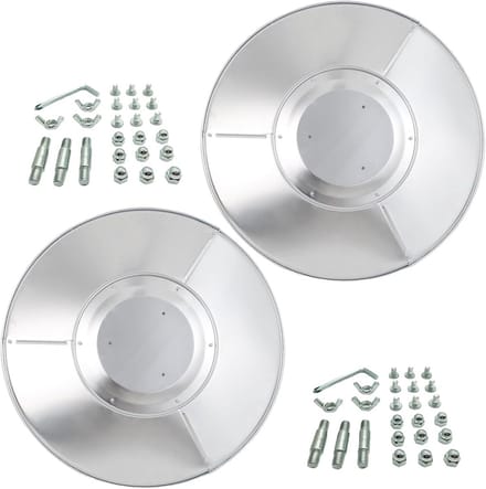 2 Stuks Hittepaneel voor Terrasverwarmer, Universele Warmtereflector