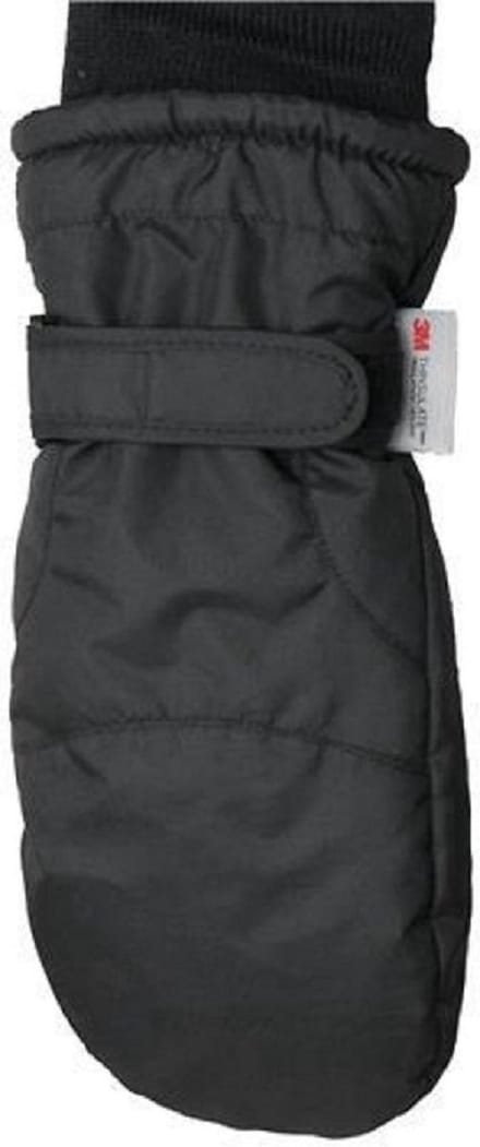 Gloves&Co Thinsulate wanten - zwart - kindermaat S/M
