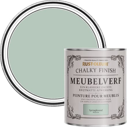 Rust-Oleum Groen Chalky Finish Meubelverf - Watergroen 750ml