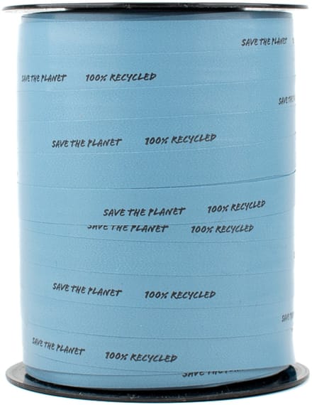 Krullint - 10 mm x 250 m - blauw - 100% gerecycled PP