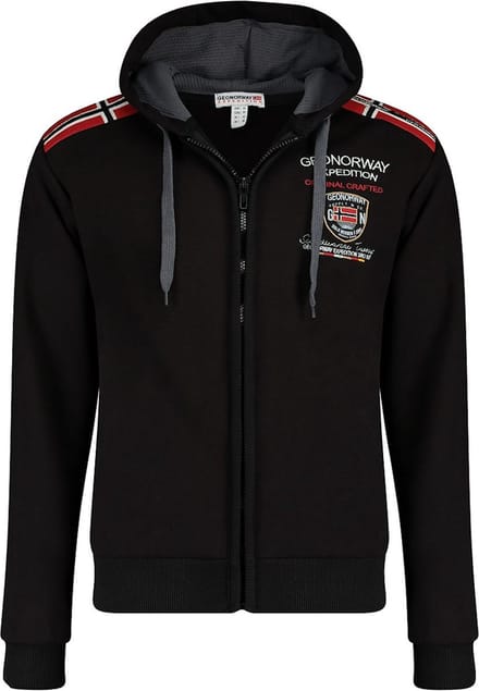 Vest Met Capuchon En Rits Geographical Norway Finion Zwart - XXL