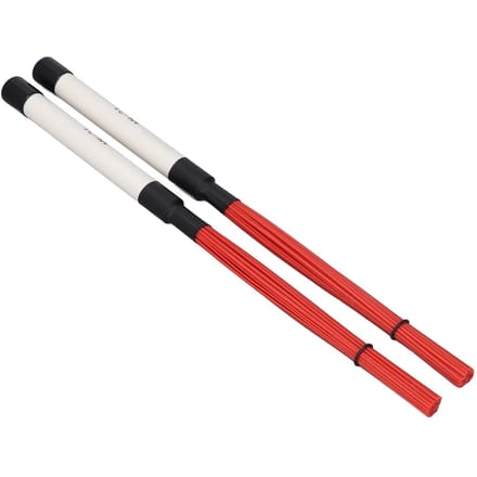 1 Paar Jazz Drum Borstels ABS Nylon Draad Draagbare Drumstok Borstel Percussie Instrument Accessoires white
