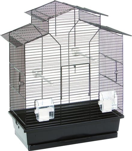 Flamingo Parkietenkooi Numfor  - Zwart -  52 x 30 x 61 cm