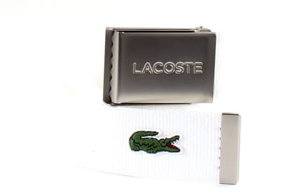 LACOSTE Riem Casual Woven Strap W130 Bright White Wit