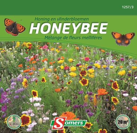 Somers zaden - Mengeling honing- en vlinderbloemen - Honeybee