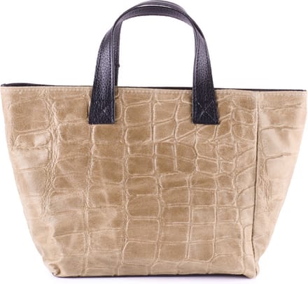 Giuliano handtas Adelaide - Taupe - Dames - Made in Italy