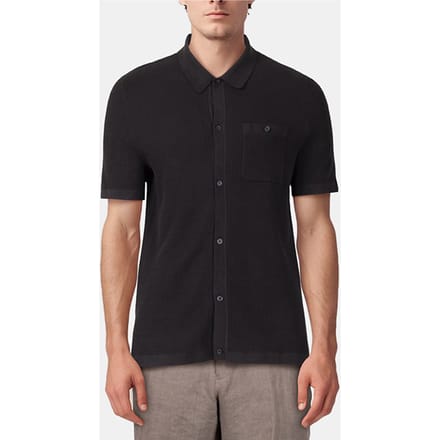 Scotch & Soda Ss Button Front Chest Pocket Sweater Black Grey Taglia: S | Polo Outlet | Uomo | Nero