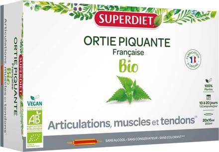 Superdiet Brandnetel Biologisch 20 Flesjes