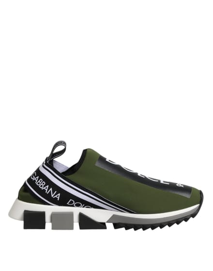 Dolce & Gabbana Groene Logo Lage Sorrento Sneakers voor Mannen