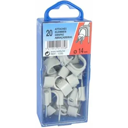 Reddy Clips 14mm Grijs 20st.