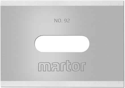Reserve mesjes voor Martor Secupro Merak mes. per 10 in houder. 4 zijdig bruikbaar