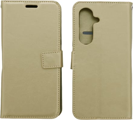 Bookcase Geschikt voor: Samsung Galaxy S21 FE - Goud - portemonnee hoesje