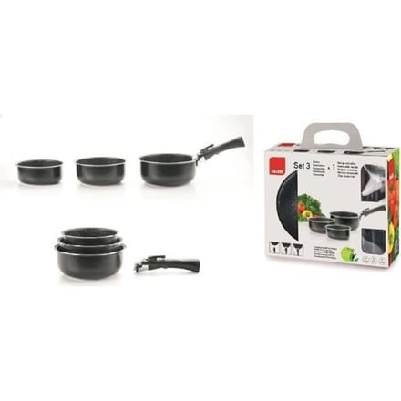 Saucier - IBILI - Ensemble de 3 saucières - 16/18/20 cm - Antiadhésif - Compatible induction