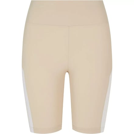 Urban Classics - Color Block Korte cycle broek - M - Groen/Wit