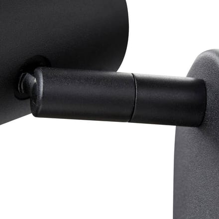 SLV LED wandspot Noblo, 3.000 K, zwart, 13 cm metaal