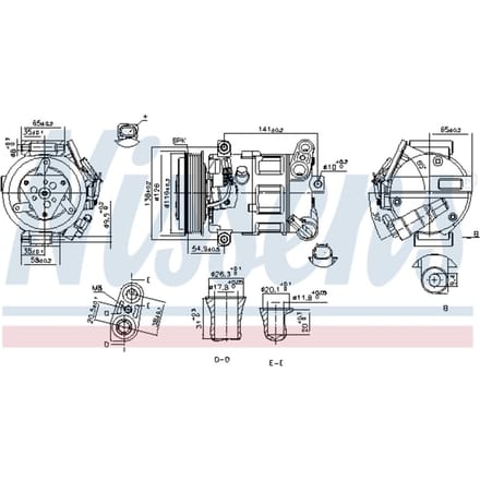 Compressor airconditioning NISSENS 890801