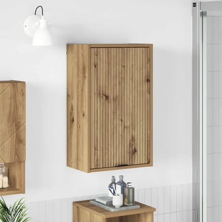 vidaXL - Badkamerkast - Artisan - Eiken - 39 - x - 23,5 - x - 65 - cm