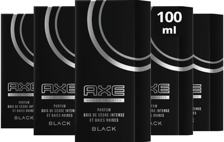 AXE Eau de Toilette Black - 5 x 100 ml Voordeelverpakking
