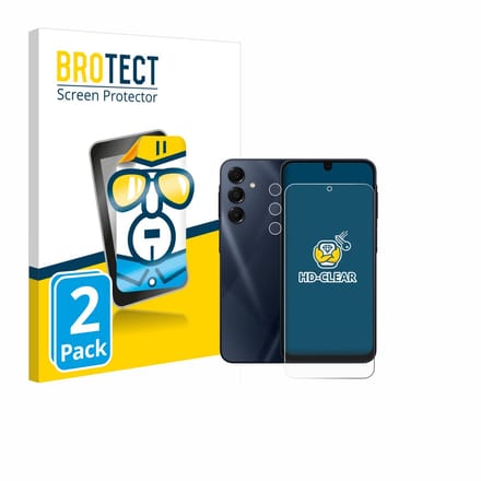 BROTECT - Screenprotector voor Samsung Galaxy A16 5G (Voor+Camera) - Folie Beschermfolie transparant 2 Stuks