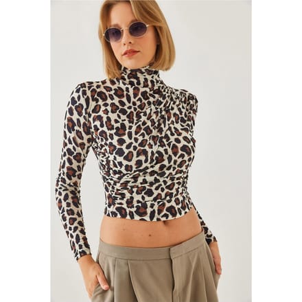 Getailleerde Colblouse met Rimpeldetails