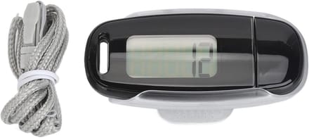 Stappenteller - Activiteitstracker - Fitness Doelen - Groot LCD Scherm - 9 x 5 x 4 cm - Zwart