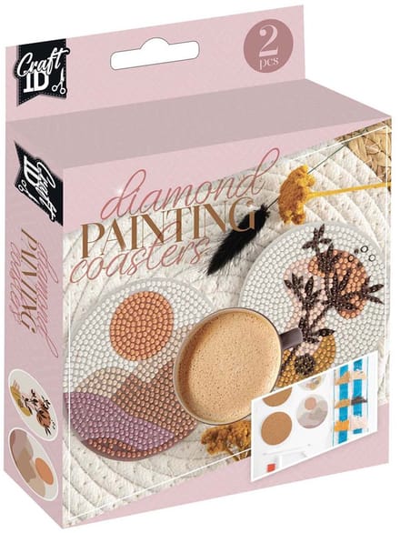 Creative Craft Group Making Diamond Painting Coasters