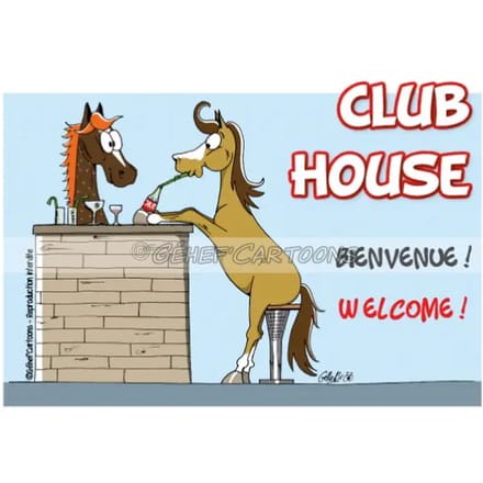 Humoristische plaquette clubhuis Fr8Man
