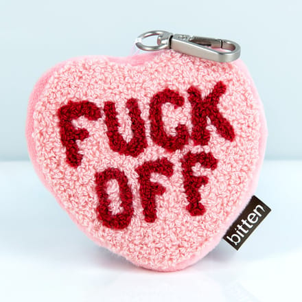 Bitten Fuck Off hart sleutelhanger