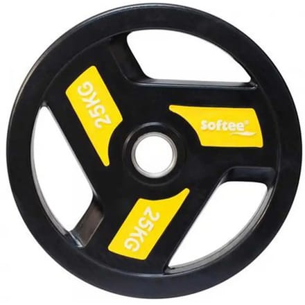 Softee Olympische Schijf 25kg Zwart 25 kg