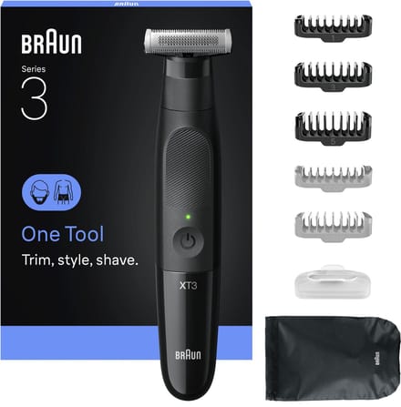 Braun All-in-One Series X XT3200 +7 Stylingtools - 4D Flex Scheerblad - Style & Scheer - Zwart