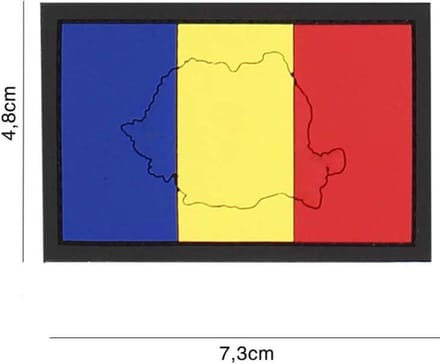 Embleem 3D PVC Roemenië met Contour