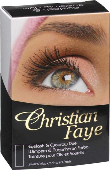 Christian Faye Wimper en Wenkbrauwverfkit - Black