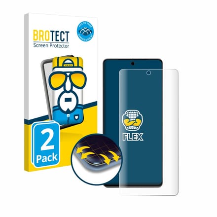 BROTECT - Screenprotector voor Google Pixel 7 Pro - Folie Beschermfolie transparant volledig dekking - 2 Stuks