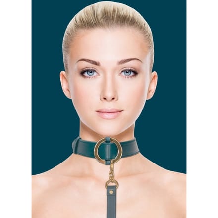 Ouch Halo - Luxe Collar met Riem - Groen