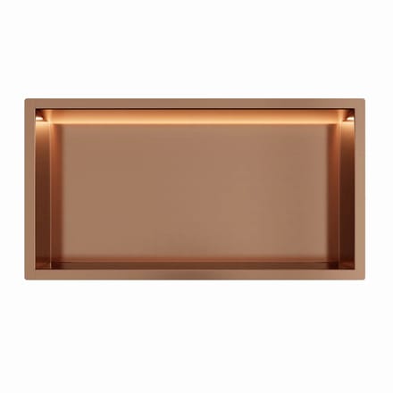 Copper RVS Inbouwnis 30x60x10cm met RGB verlichting