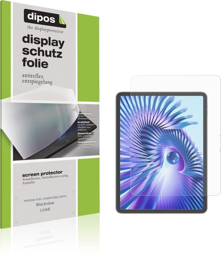 dipos – 2x Matte Beschermfolie geschikt voor Blackview Link8 | Krasbestendige & antireflecterende Screenprotector Ultra-Thin