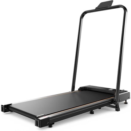 Tapis de course pliable FT41 pour bureau à domicile, écran LED et télécommande noir