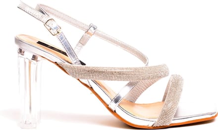 Zerba - Dames Pumps - Maat 40 - Zilver Leer - Stragazo