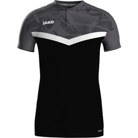 Jako Iconic Polo Heren - Zwart / Antraciet | Maat: S
